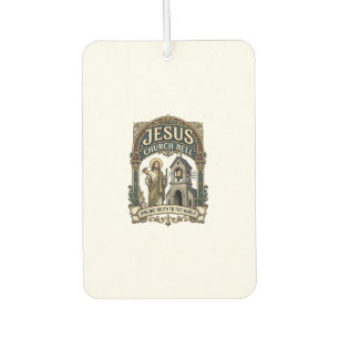 Jesus Church Bell Jesus Church Bell Christian Fait Car Air Freshener
