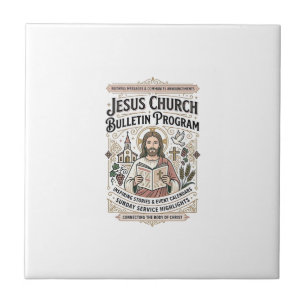 Jesus Church Bulletin Program Jesus Church Bulleti Ceramic Tile