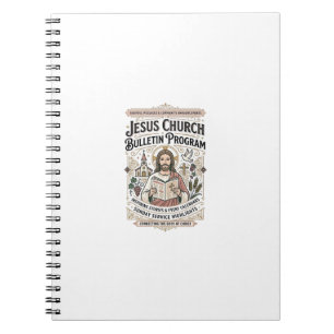 Jesus Church Bulletin Program Jesus Church Bulleti Notebook