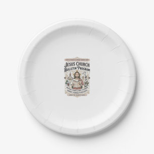 Jesus Church Bulletin Program Jesus Church Bulleti Paper Plate