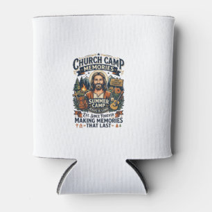 Jesus Church Camp VBS Nostalgia Shirt Faith Based Can Cooler