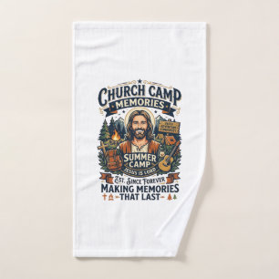 Jesus Church Camp VBS Nostalgia Shirt Faith Based Hand Towel