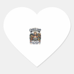 Jesus Church Camp VBS Nostalgia Shirt Faith Based  Heart Sticker