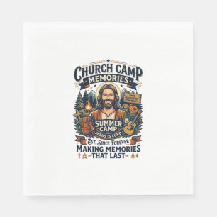 Jesus Church Camp VBS Nostalgia Shirt Faith Based Napkin