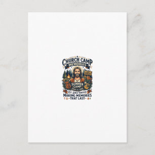 Jesus Church Camp VBS Nostalgia Shirt Faith Based Postcard