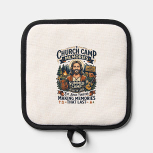 Jesus Church Camp VBS Nostalgia Shirt Faith Based Pot Holder