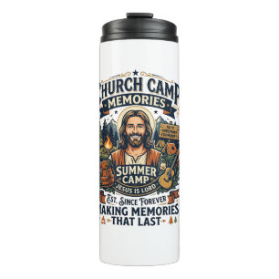 Jesus Church Camp VBS Nostalgia Shirt Faith Based Thermal Tumbler