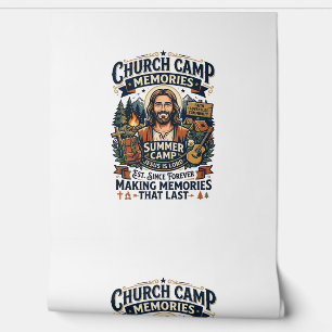 Jesus Church Camp VBS Nostalgia Shirt Faith Based Wallpaper