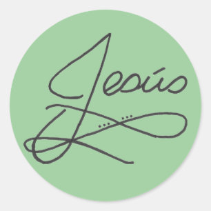 Jesús Classic Round Sticker