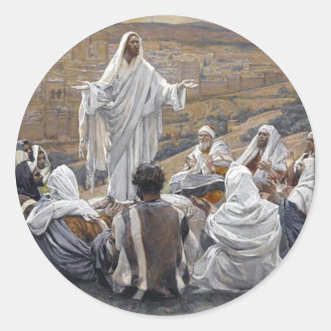  Jesus  Classic Round Sticker (Front)