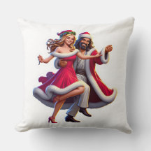 Jesus Claus Throw Pillow! He's ready to celebrate