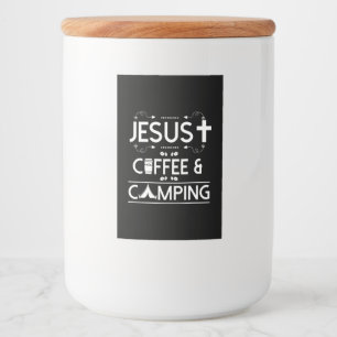Jesus Coffee And Camping Food Label