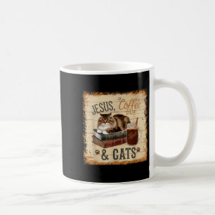 Jesus Coffee Cats Funny Cute Design Jesus Lovers C Mug
