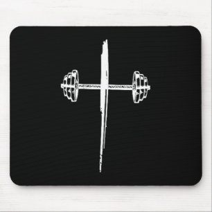 Jesus Coffee Gym Repeat, Gym Coffee Jesus - Front  Mouse Pad