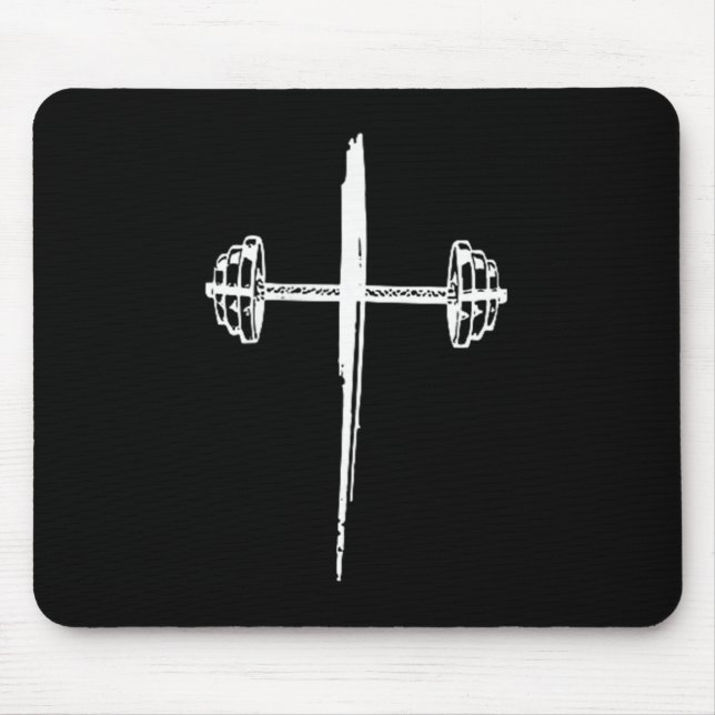 Jesus Coffee Gym Repeat, Gym Coffee Jesus - Front  Mouse Pad (Front)