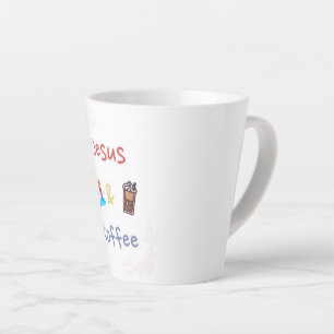 Jesus + Coffee Latte Mug