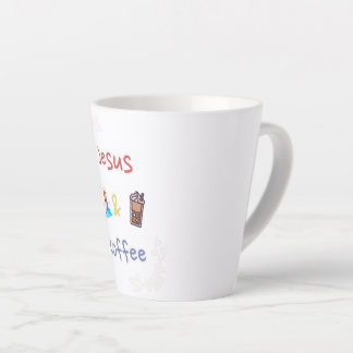 Jesus + Coffee Latte Mug