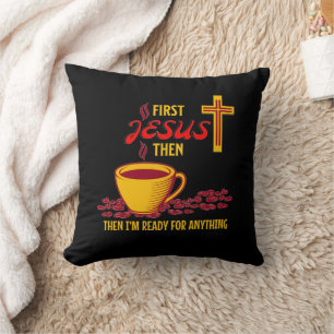 Jesus Coffee Lover Cushion