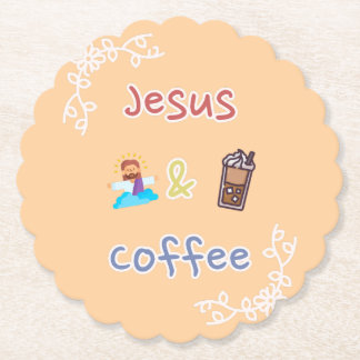 Jesus + Coffee Paper Coaster