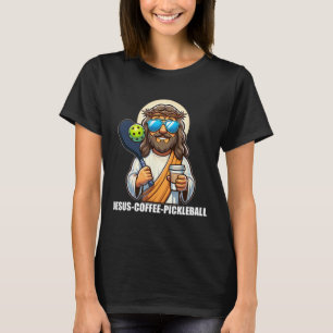 Jesus Coffee Picklenall Funny Christian Picklebyll T-Shirt