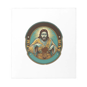 Jesus Coffee Stain Pants Before Meeting Office Wor Notepad