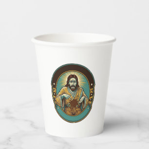 Jesus Coffee Stain Pants Before Meeting Office Wor Paper Cups