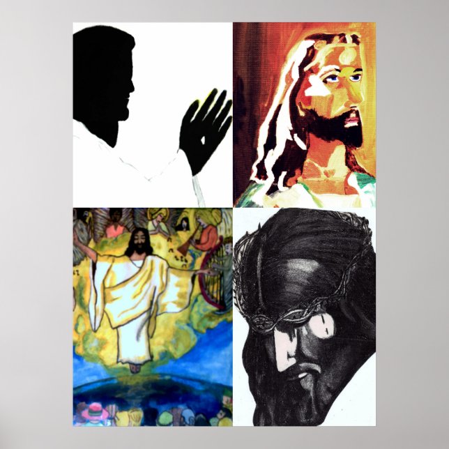 JESUS COLLAGE print (Front)