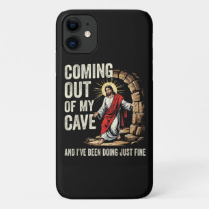 Jesus Coming Out Of My Cave iPhone 11 Case
