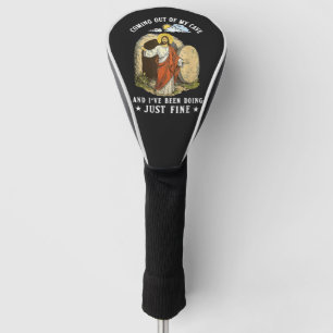 Jesus Coming Out of My Cave Golf Head Cover