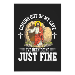 Jesus Coming Out Of My Cave Photo Print