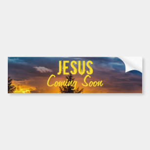 Jesus Coming Soon Bumper Sticker