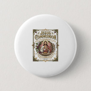 Jesus Communion Jesus Communion Christian Faith Vi 6 Cm Round Badge