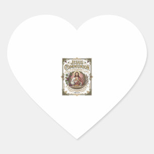 Jesus Communion Jesus Communion Christian Faith Vi Heart Sticker