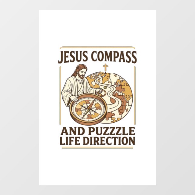 Jesus Compass And Puzzle Life Direction Jesus Comp (Sheet)