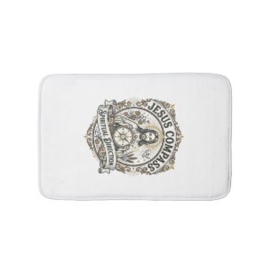 Jesus Compass Spiritual Direction Jesus Compass Sp Bath Mat