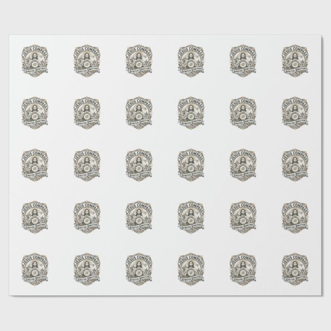 Jesus Compass Spiritual Direction Jesus Compass Sp Wrapping Paper (Flat)