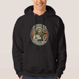 Jesus Completely Burnt Black Hot Dog BBQ Humor_1 Hoodie