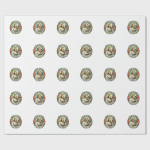 Jesus Completely Burnt Black Hot Dog BBQ Humor_1 Wrapping Paper