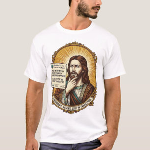 Jesus Confused Auto Translate Post Fail Social Hum T-Shirt
