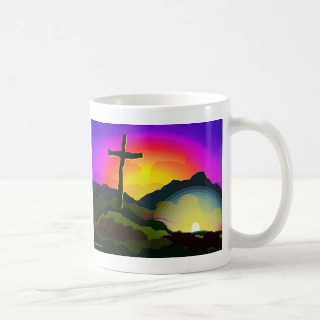 Jesus Conquers Death Coffee Mug (Right)