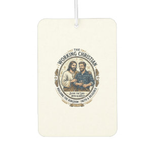 Jesus Construction Trades Shirt Christian Graphic_ Car Air Freshener