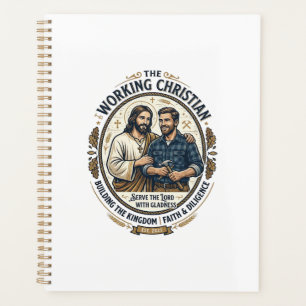 Jesus Construction Trades Shirt Christian Graphic_ Planner