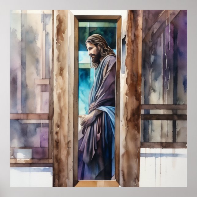 Jesus Contemplating His Assignment  Poster (Front)