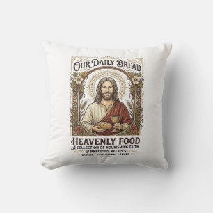 Jesus Cookbook Recipe Card Aesthetic Vintage Shirt Cushion
