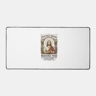 Jesus Cookbook Recipe Card Aesthetic Vintage Shirt Desk Mat