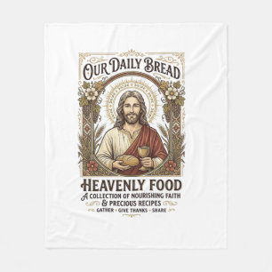 Jesus Cookbook Recipe Card Aesthetic Vintage Shirt Fleece Blanket