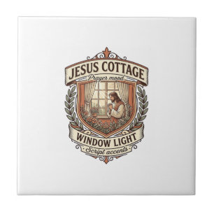 Jesus Cottage Window Light Jesus Cottage Window Li Ceramic Tile