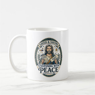 Jesus Coupon Thrift Frugal Shirt Faith Based Desig Coffee Mug
