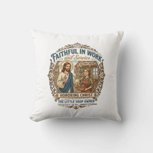 Jesus Craft Seller Etsy Maker Shirt Faith Based De Cushion