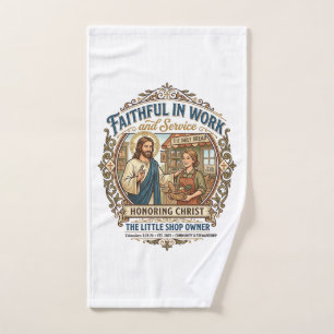 Jesus Craft Seller Etsy Maker Shirt Faith Based De Hand Towel